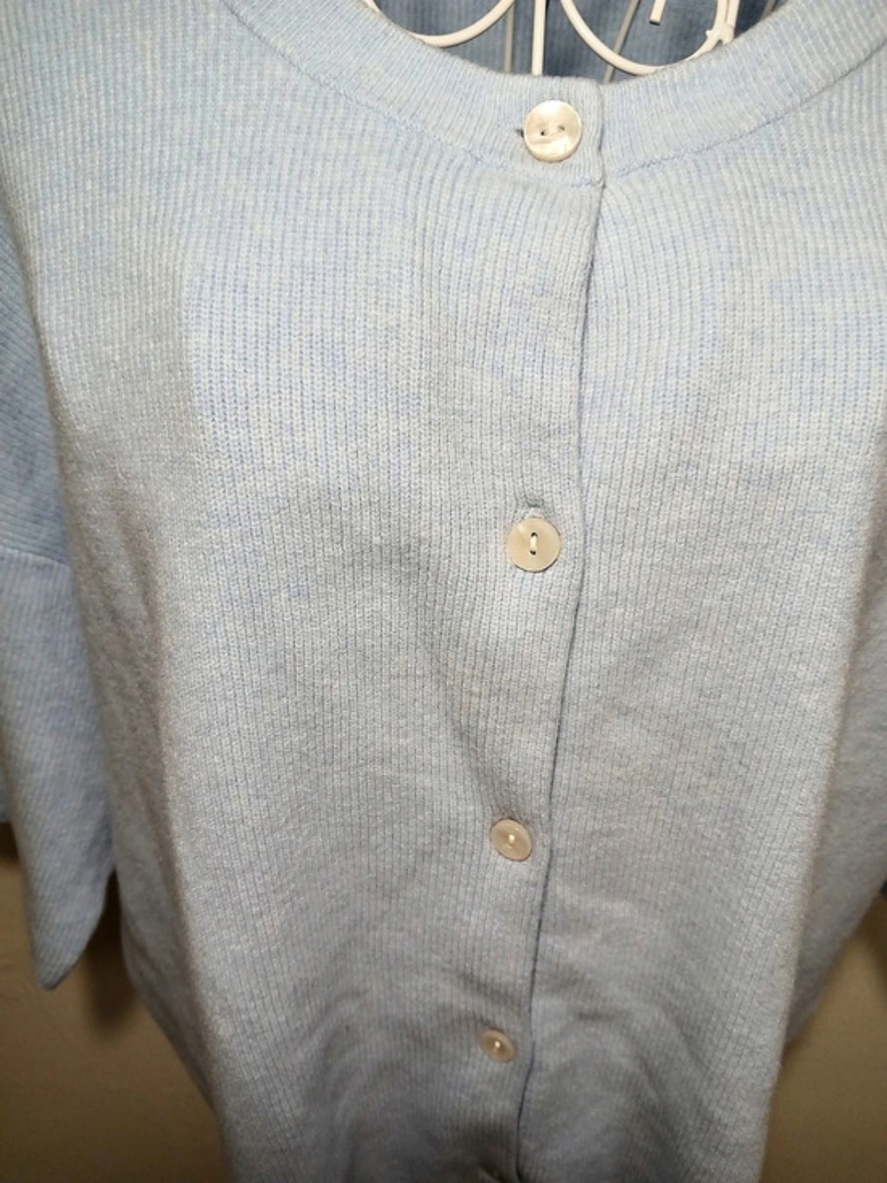 Wild Fable Blue Ribbed Button-Front Cardigan XL NWT - Picture 5 of 9